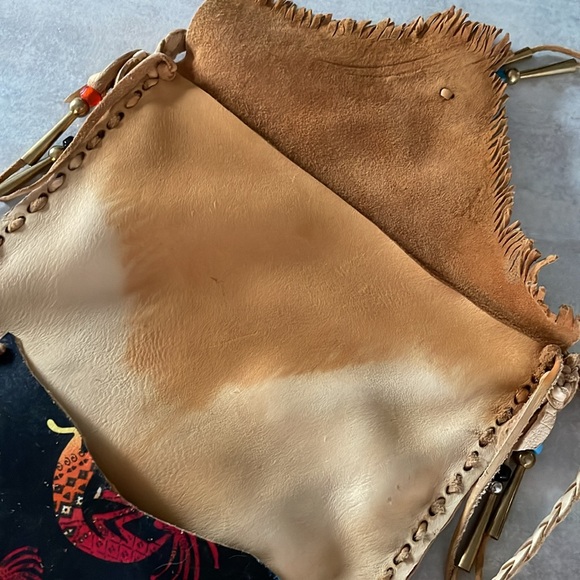 Native American-made handcrafted deer leather possibles medicine bag Kokopelli - Picture 3 of 12